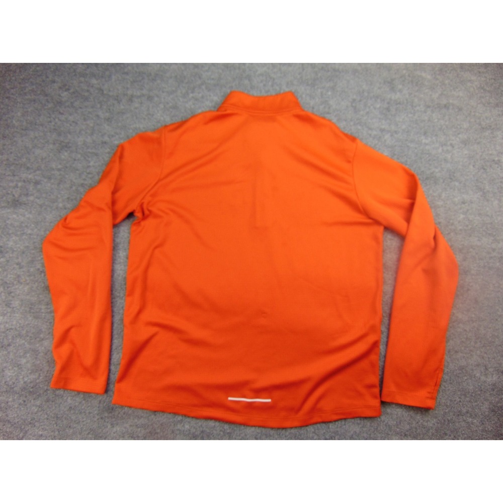 Clemson Tigers Pullover Mens Large 1/4 Zip Orange Textured Nike Gameday Gear - Picture 2 of 9